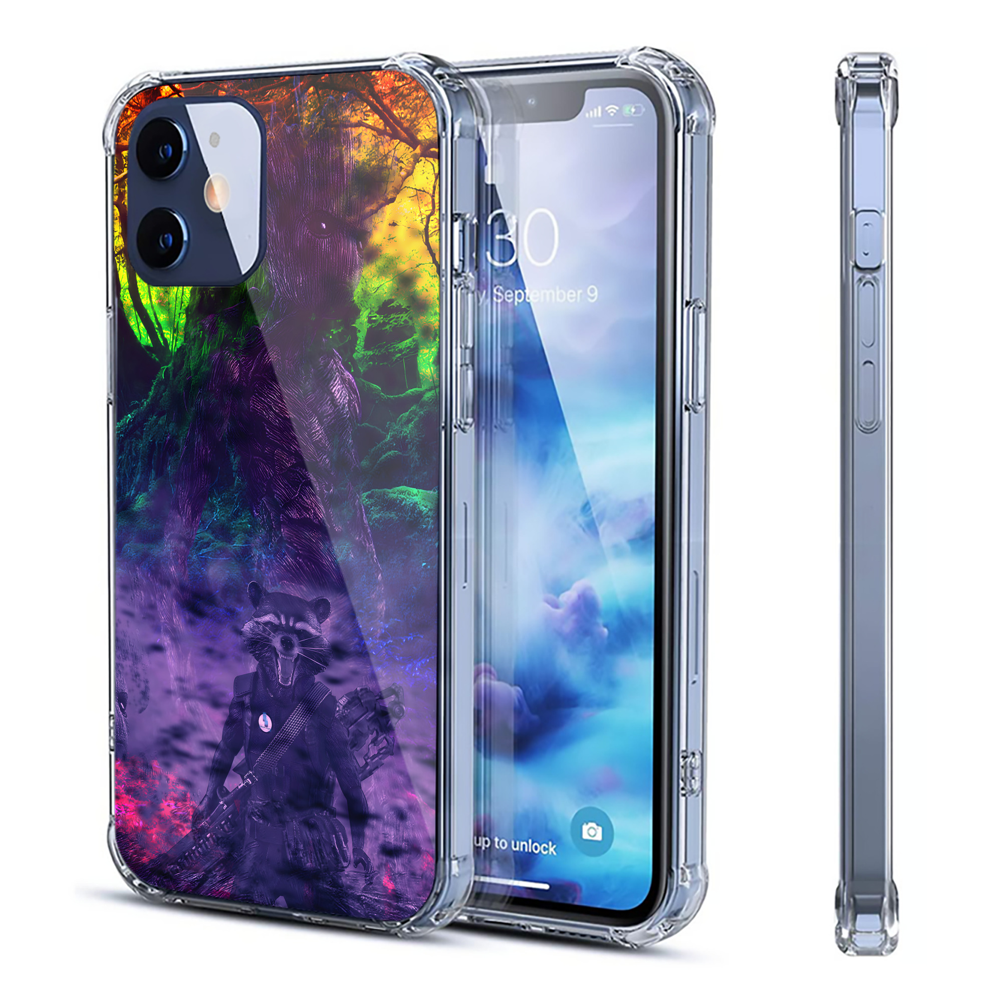 （画像用） アベンジャーズ The Avengers 【iPhone 12シリーズ対応】透明スマホケース（クリアソフトケース）